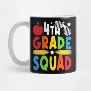 4th Grade Squad Teachers Boys Girls Funny Back To School Mug